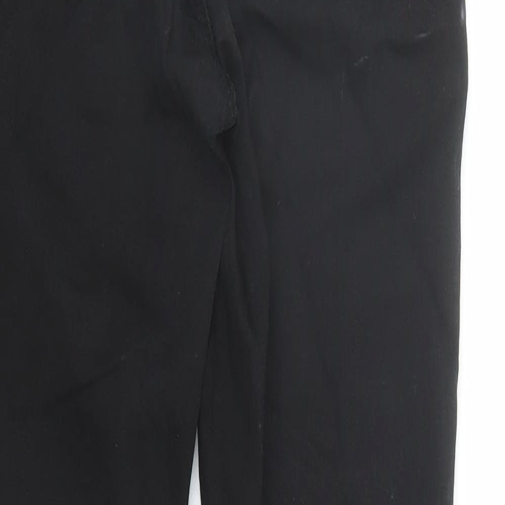 Warehouse Womens Black Cotton Skinny Jeans Size 6 L27 in Regular Zip