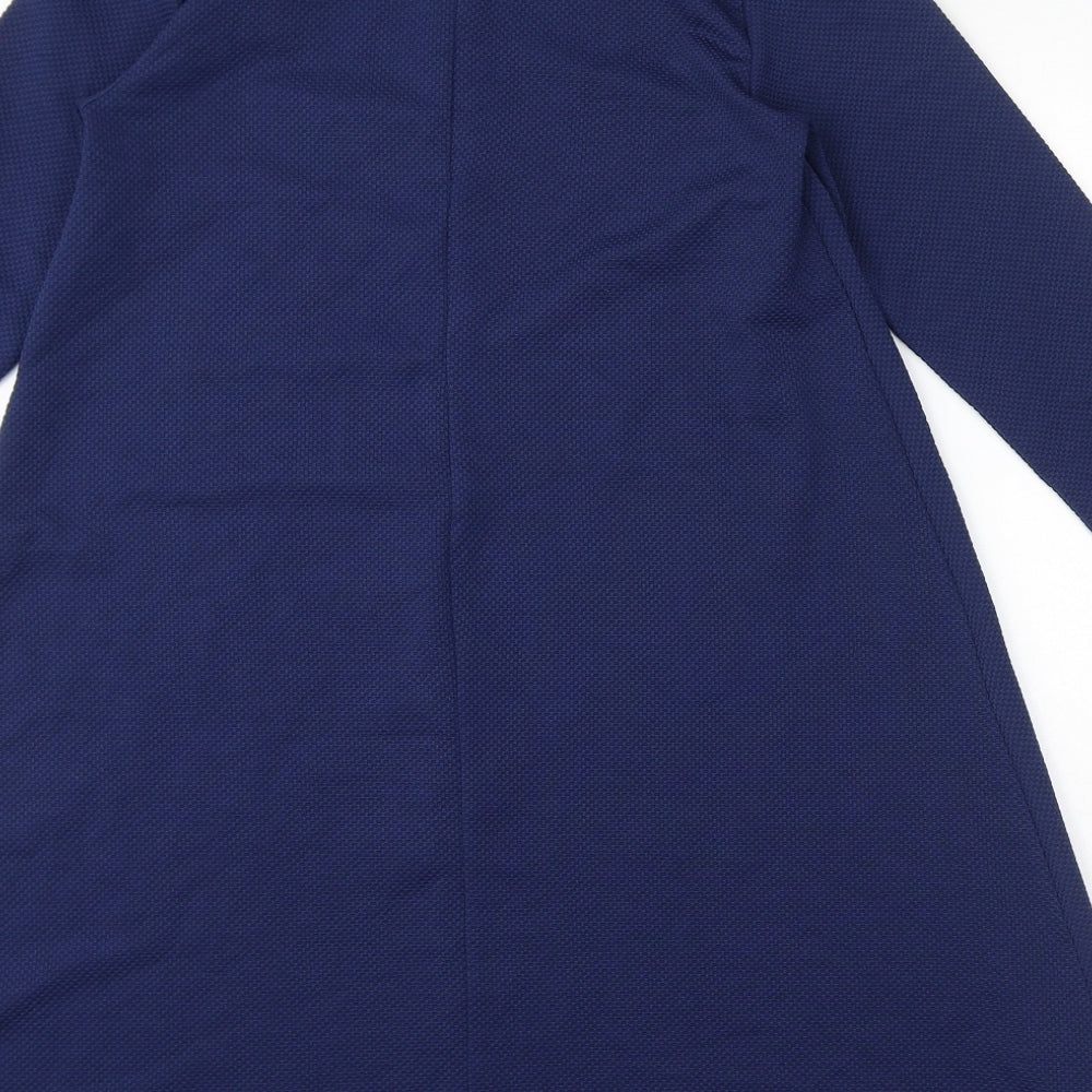 ASOS Womens Blue Polyester A-Line Size 10 Round Neck Pullover - Maternity