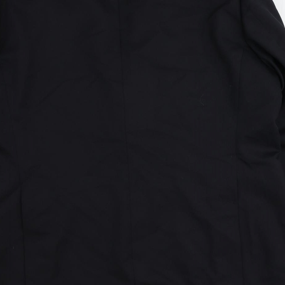 Greenwoods Mens Blue Polyester Jacket Suit Jacket Size 44 Regular