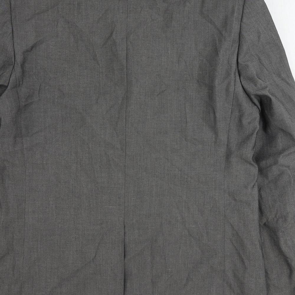 Jonathan Adams Mens Grey Polyester Jacket Suit Jacket Size 40 Regular