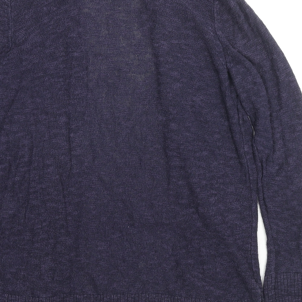 Gap Womens Blue V-Neck Cotton Cardigan Jumper Size S