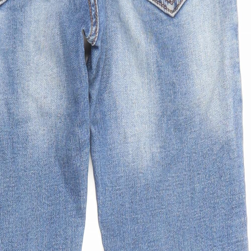 Next Boys Blue Copper Straight Jeans Size 9 Months L23 in Regular Drawstring