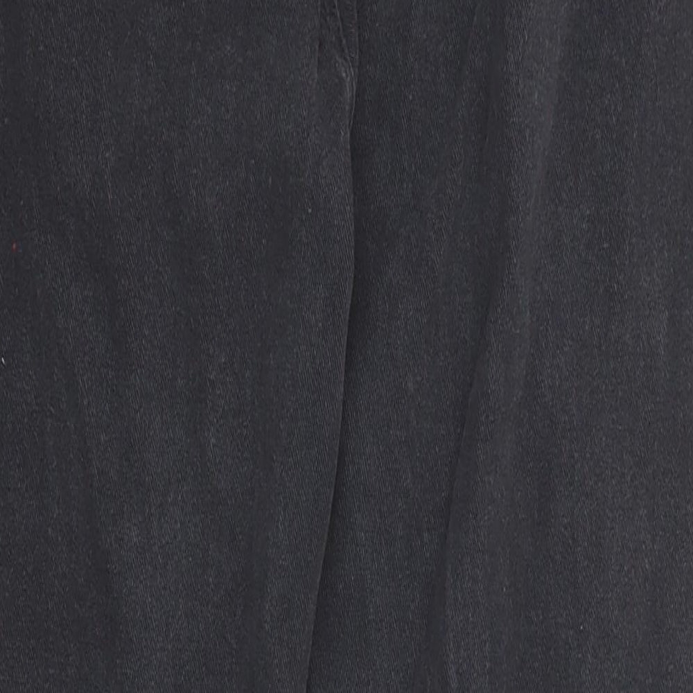 Sheilay Womens Black Cotton Skinny Jeans Size L L24 in Regular Zip - Pockets