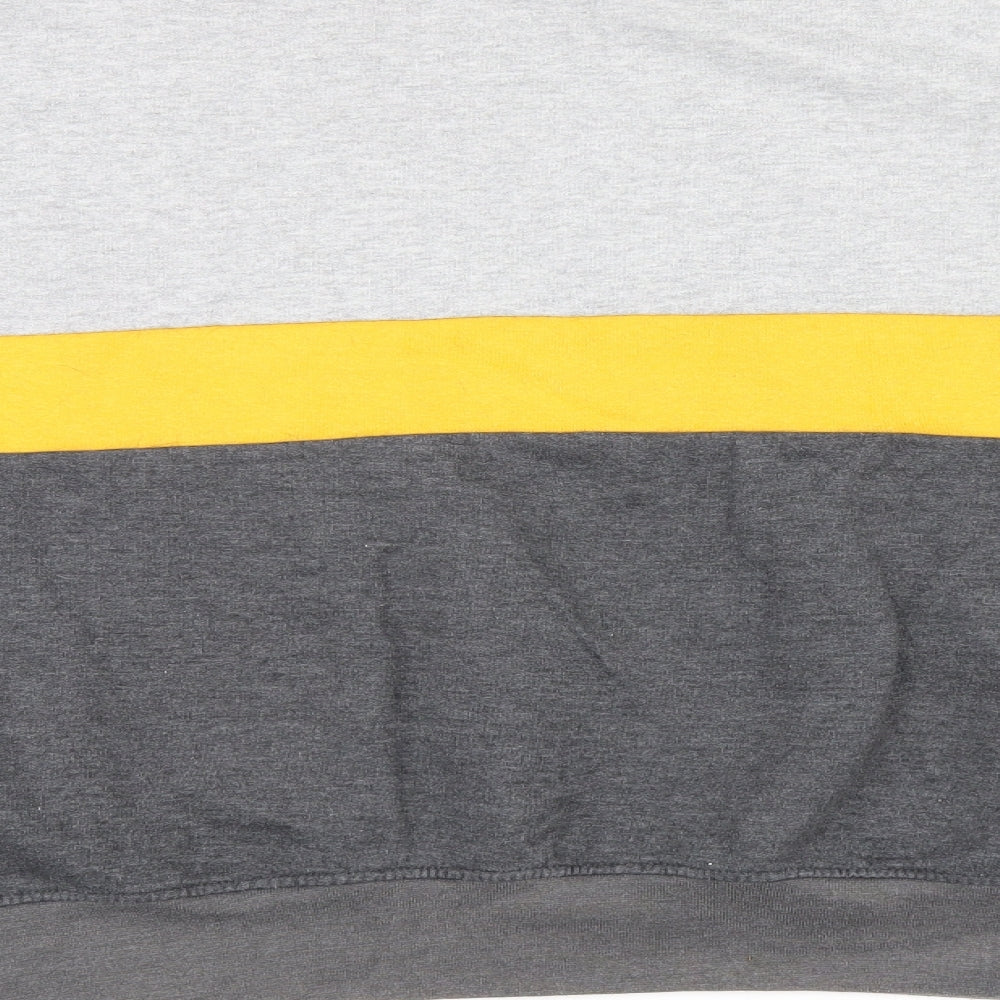 Thread Mills Mens Grey Polyester Pullover Sweatshirt Size XL