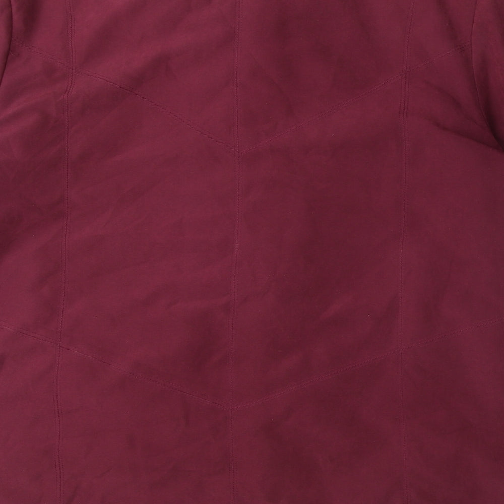 Klassik Womens Purple Jacket Coat Size 14 Zip