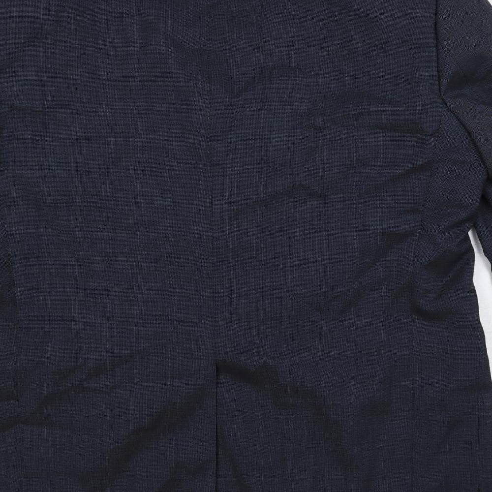 Ciro Citterio Mens Blue Polyester Jacket Suit Jacket Size 42 Regular