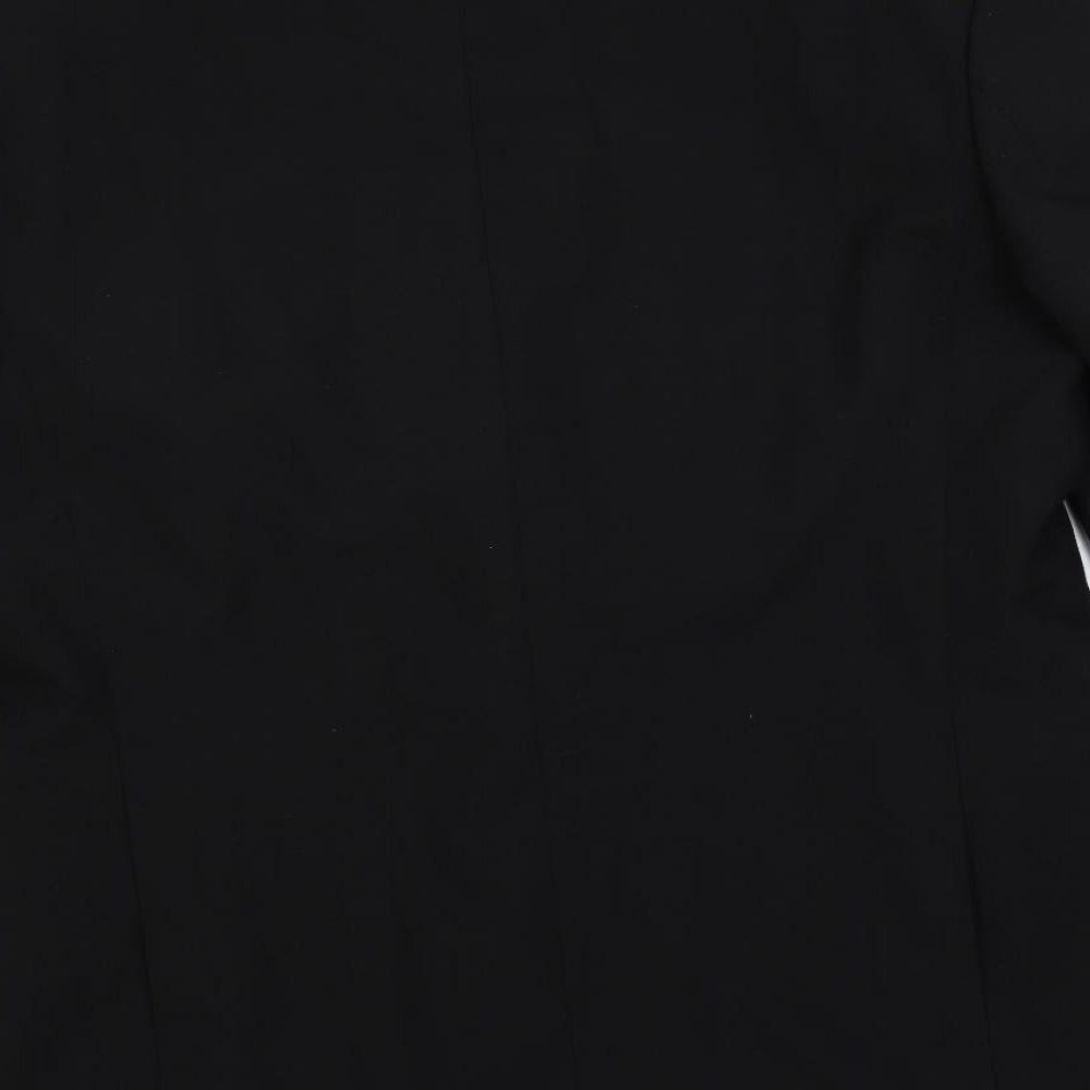 James Barry Mens Black Wool Tuxedo Suit Jacket Size 42 Regular