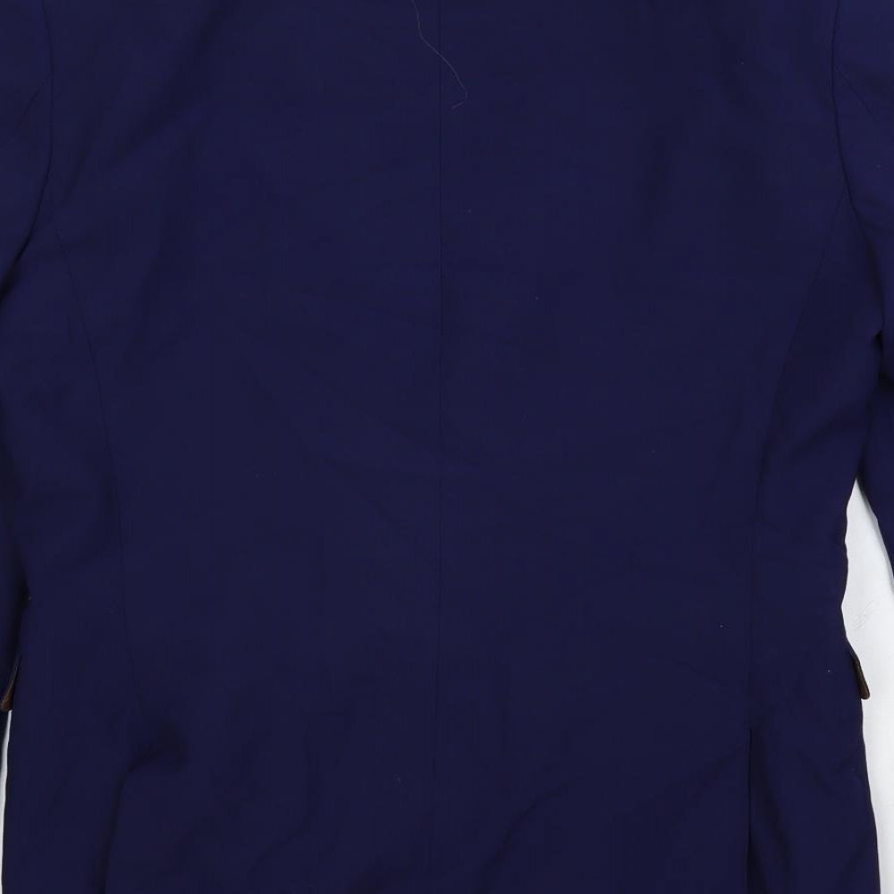 NEXT Mens Blue Polyester Jacket Suit Jacket Size 40 Regular