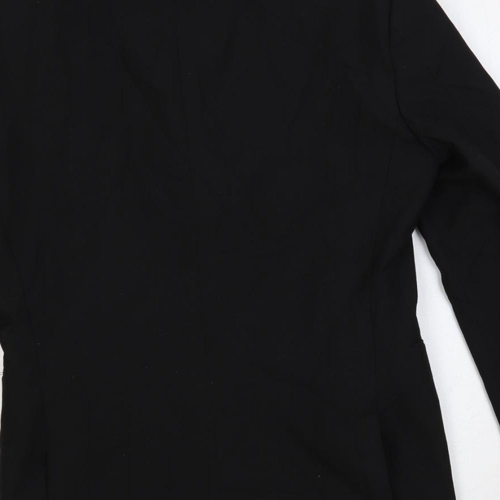 NEXT Mens Black Polyester Jacket Suit Jacket Size 36 Regular