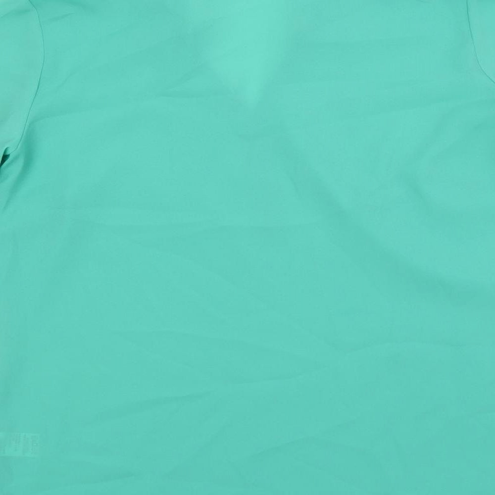 Marks & Spencer Womens Green Polyester Basic Blouse Size 8 Collared