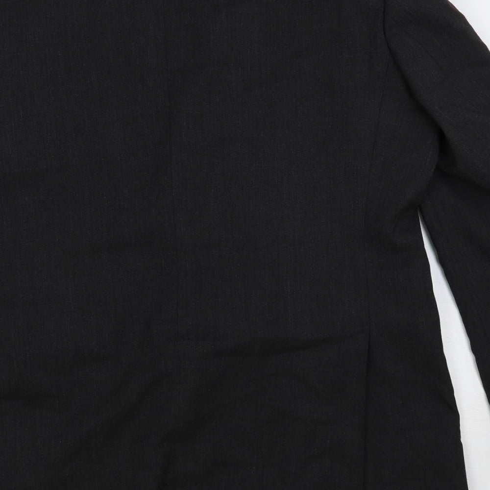 Burton Mens Grey Polyester Jacket Suit Jacket Size 44 Regular