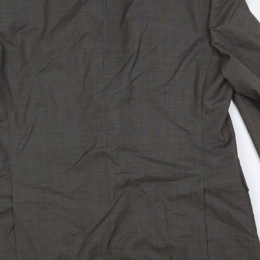 Marks & Spencer Mens Grey Wool Jacket Suit Jacket Size 42 Regular