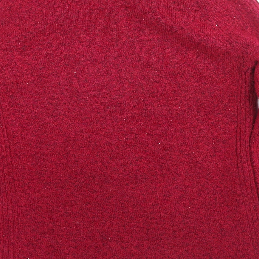 Marks & Spencer Womens Pink Round Neck Acrylic Pullover Jumper Size XS