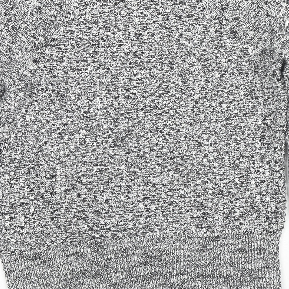 Gap Womens Grey Round Neck Cotton Pullover Jumper Size XS