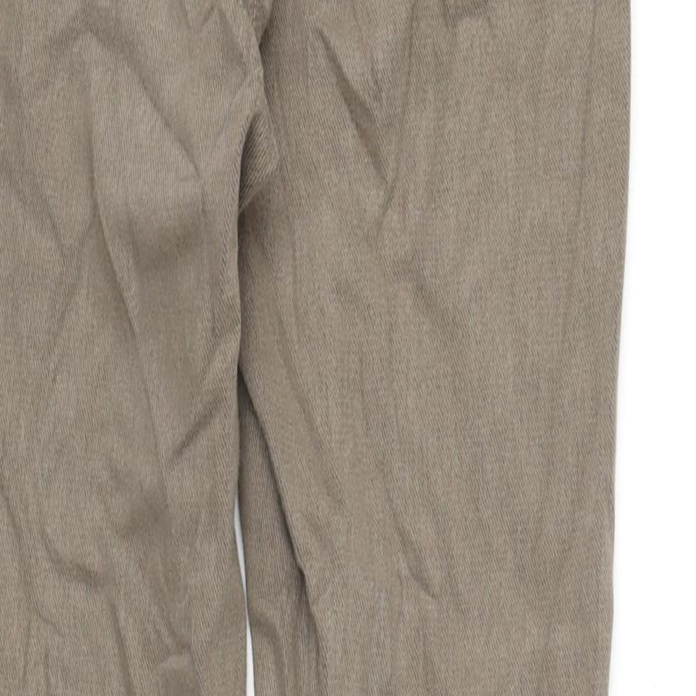 Marks & Spencer Womens Green Cotton Jegging Leggings Size 6 L25 in - Short Length