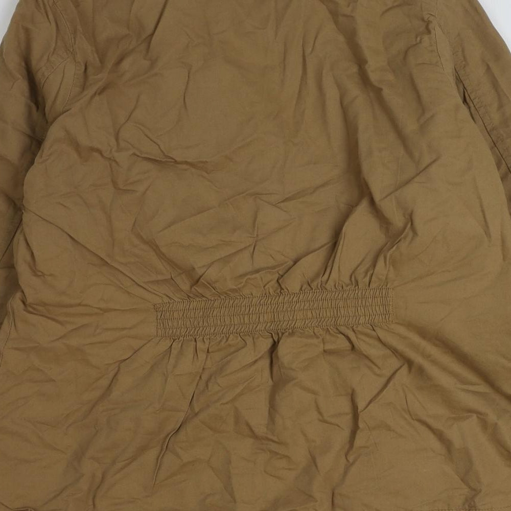 Simply Be Womens Brown Jacket Size 14 Button