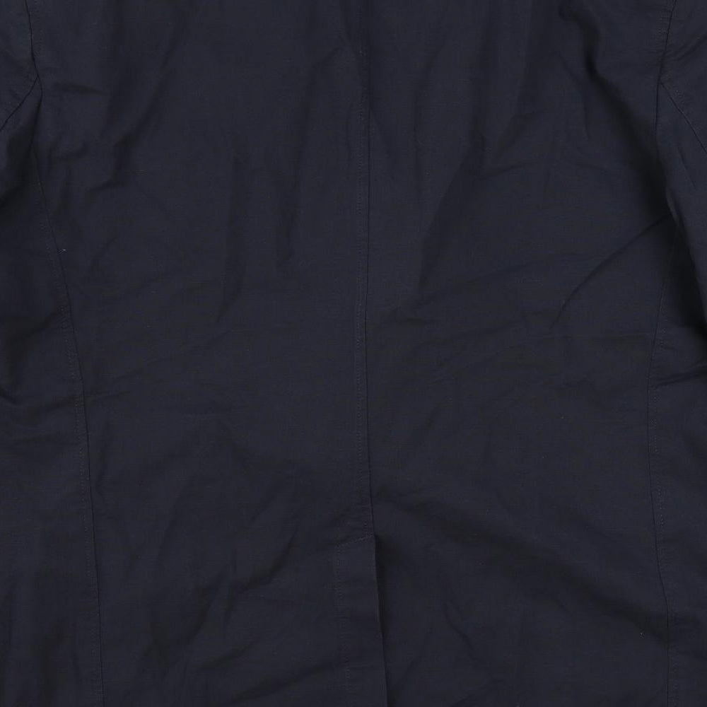 Saint Hilaire Mens Blue Viscose Jacket Suit Jacket Size 46 Regular