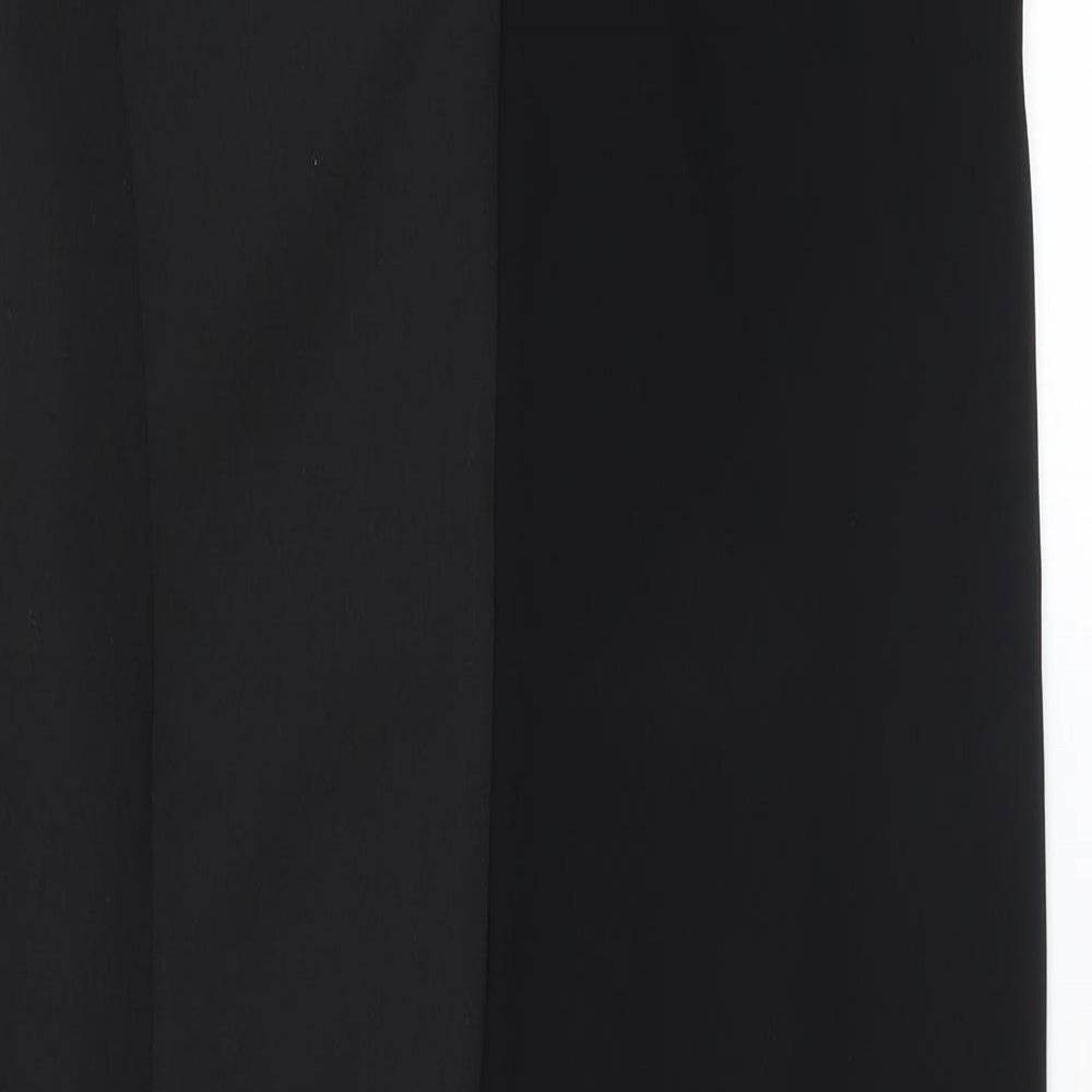 River Island Womens Black Polyester Bodycon Size 8 Round Neck Zip