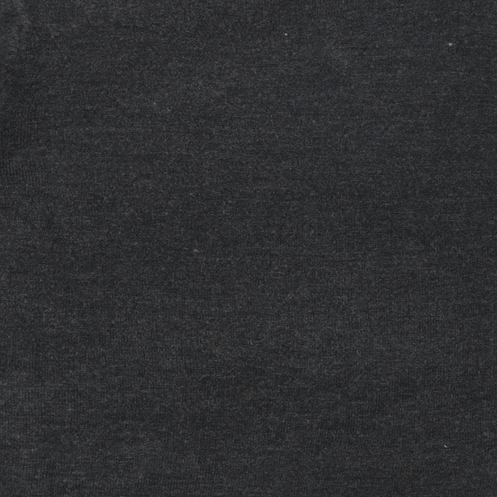 Marks & Spencer Womens Grey Crew Neck Acrylic Pullover Jumper Size 8