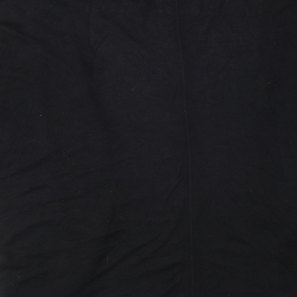 Red Herring Womens Black V-Neck Cotton Cardigan Jumper Size 12
