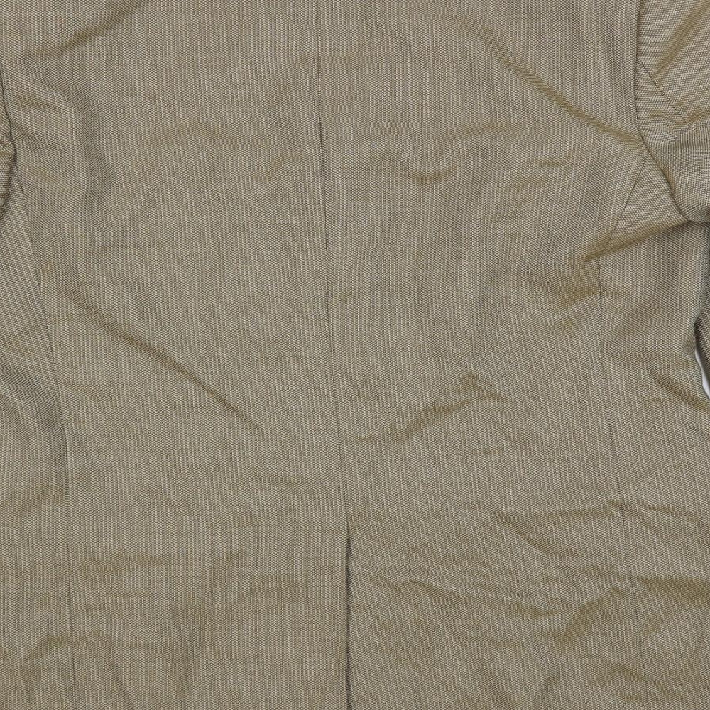 Marks & Spencer Mens Beige Wool Jacket Suit Jacket Size 42 Regular