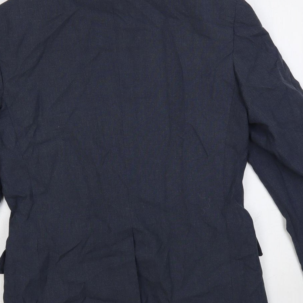 Prep Mens Blue Polyester Jacket Suit Jacket Size 38 Regular