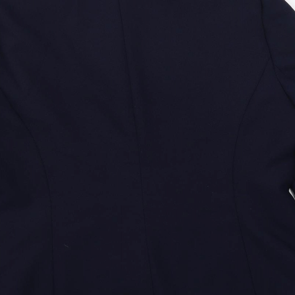 Debenhams Womens Blue Jacket Blazer Size 16 Button