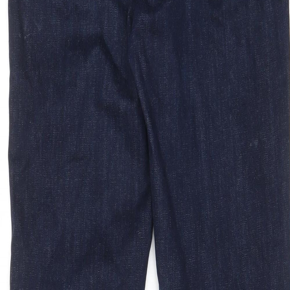 H&M Womens Blue Cotton Straight Jeans Size 29 in L32 in Regular Zip - Pockets, Belt Loops