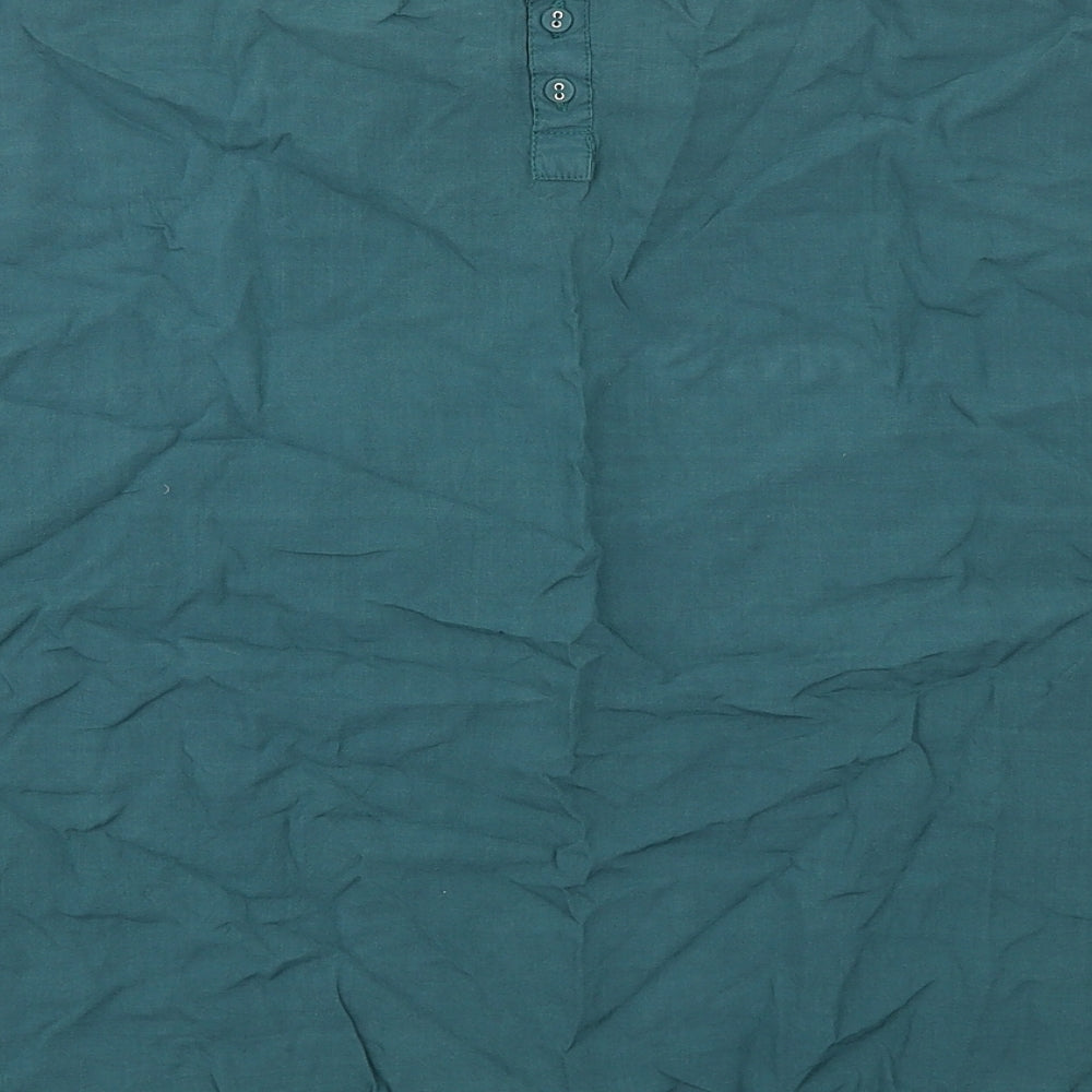 La Redoute Womens Green Viscose Basic T-Shirt Size 10 Round Neck