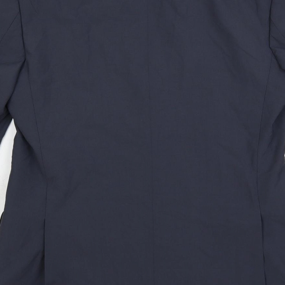 Marks & Spencer Mens Blue Wool Jacket Suit Jacket Size 40 Regular