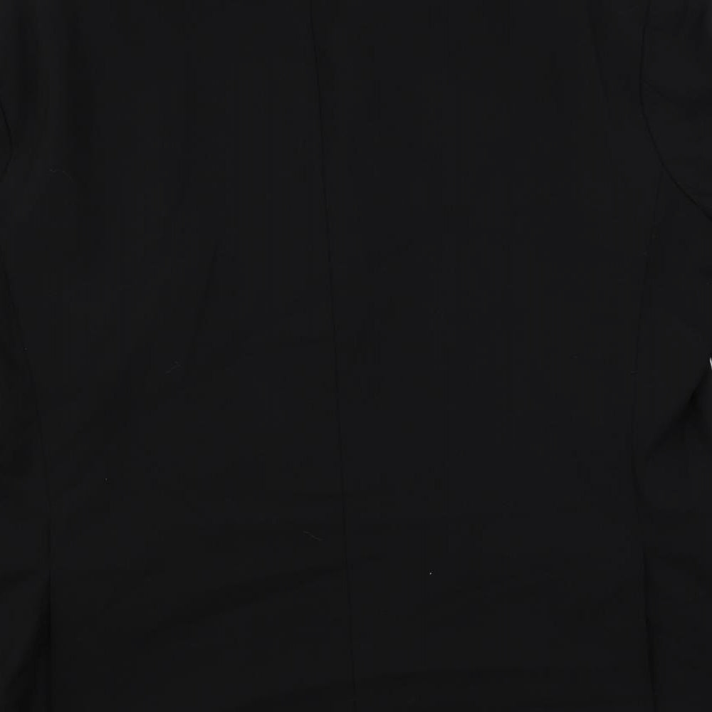 Marks & Spencer Mens Black Polyester Jacket Suit Jacket Size 44 Regular