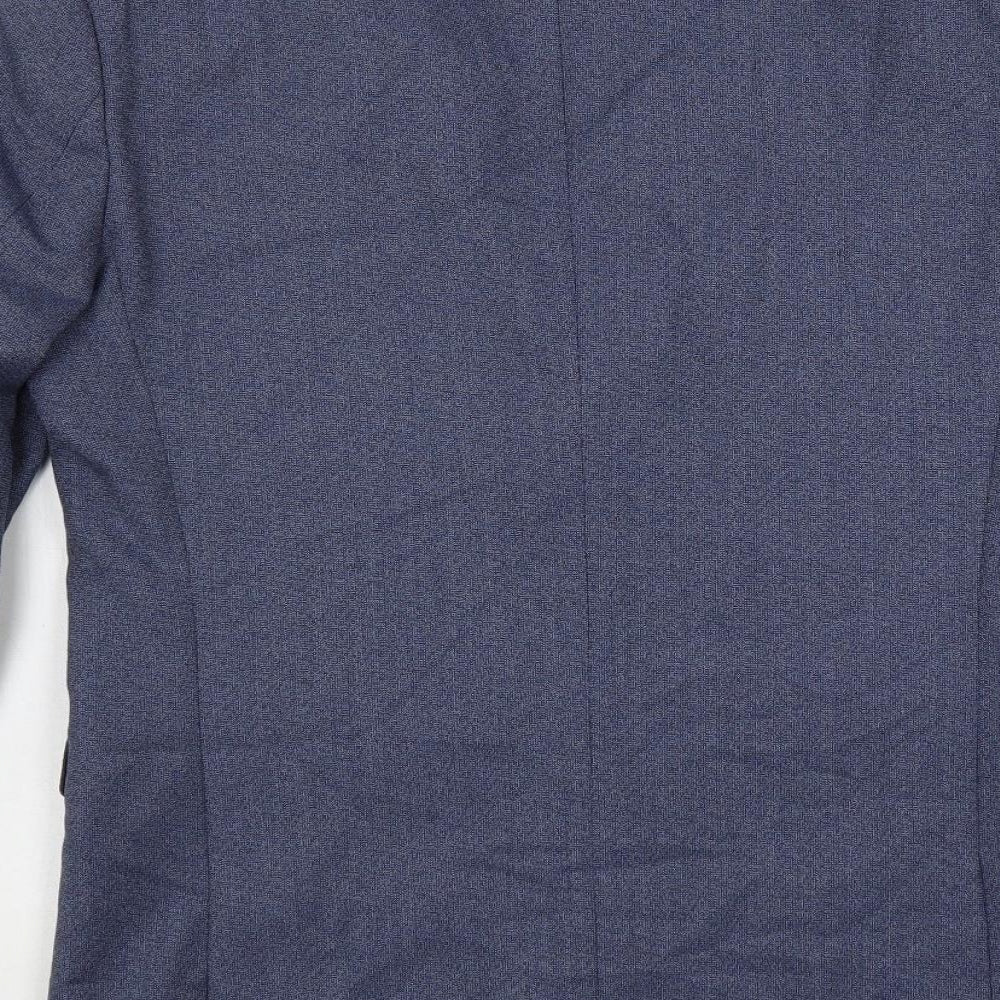 NEXT Mens Blue Polyester Jacket Suit Jacket Size 40 Regular