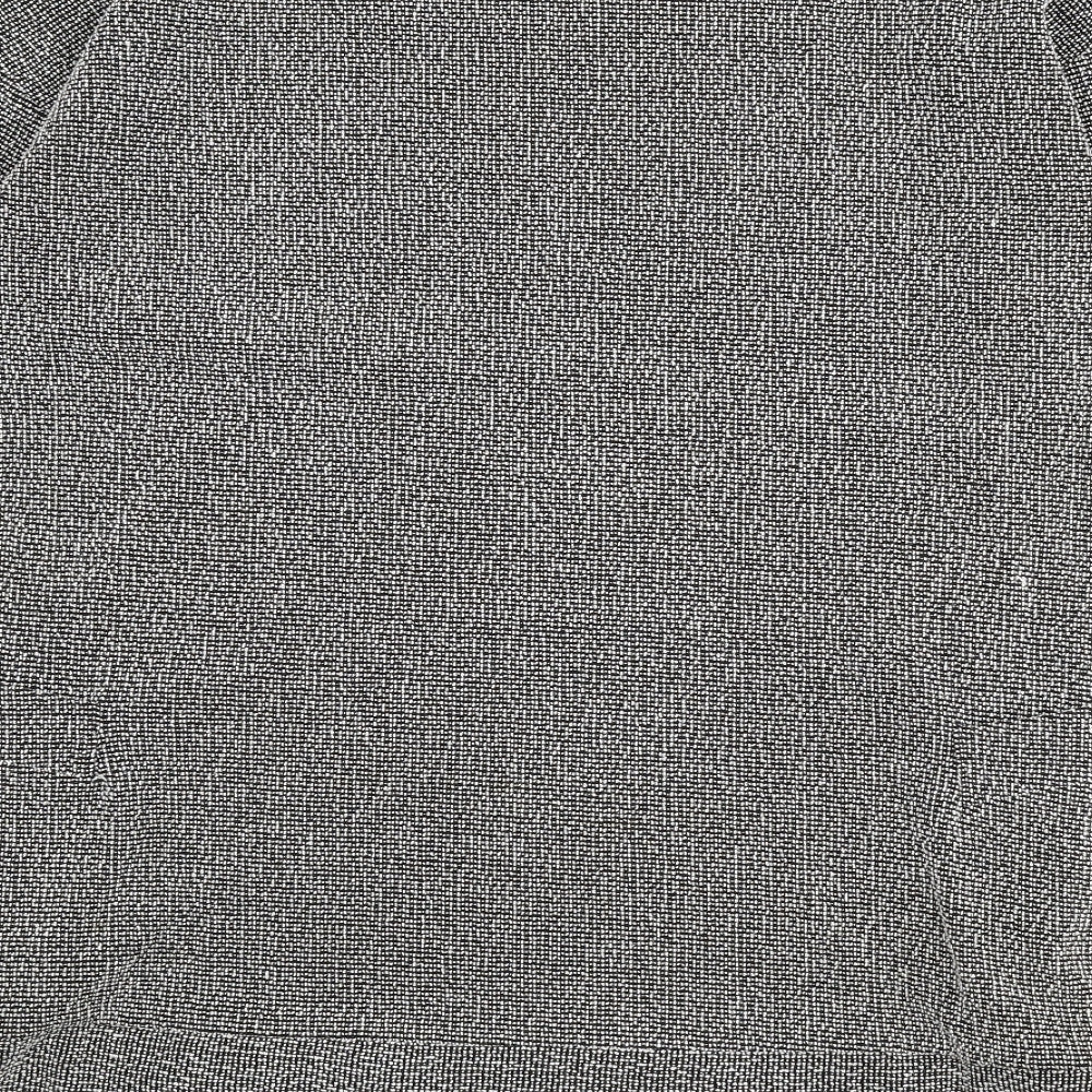 Great Plains Womens Black Geometric Polyester Jumper Dress Size S Boat Neck Pullover