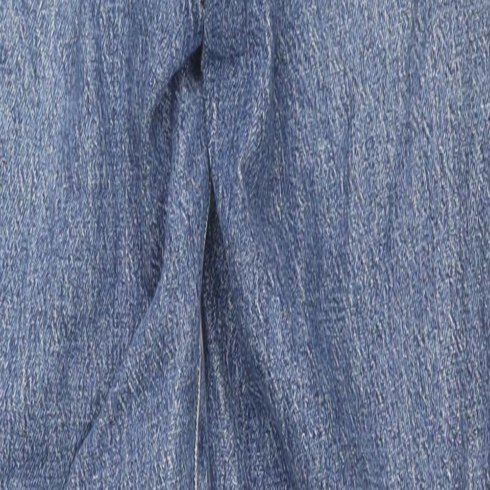 VERO MODA Womens Blue Cotton Straight Jeans Size 28 in L32 in Regular Zip