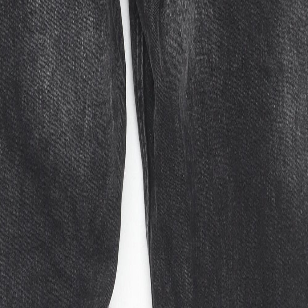 NEXT Mens Black Cotton Skinny Jeans Size 30 in L29 in Regular Zip