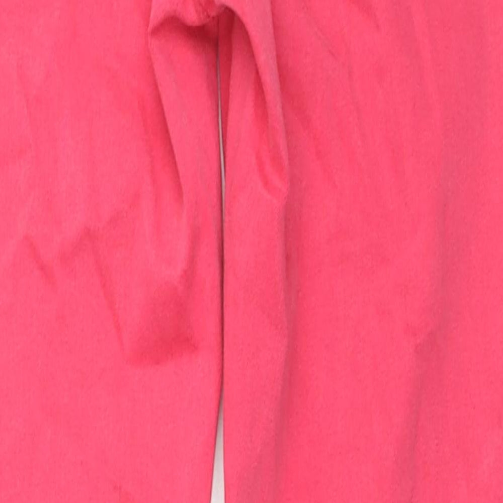 Marks & Spencer Womens Pink Cotton Skinny Jeans Size 10 L27 in Regular Zip