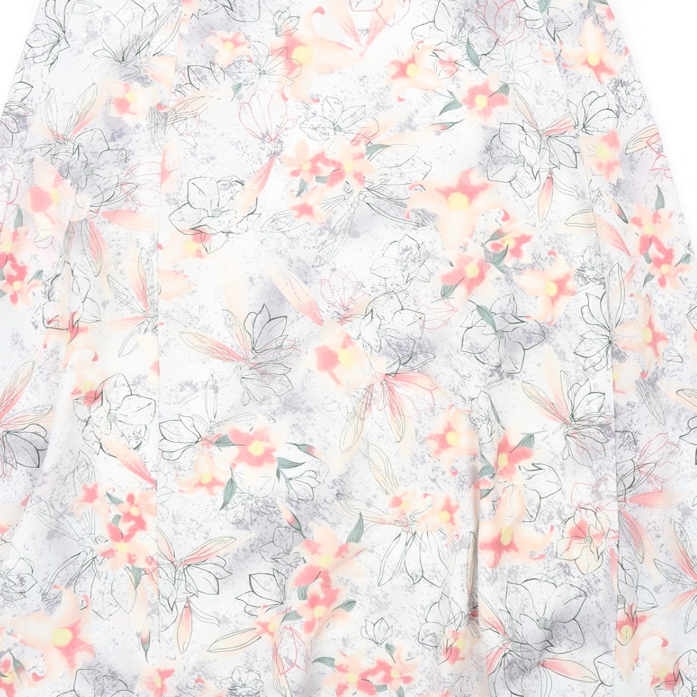 EWM Womens Multicoloured Floral Polyester A-Line Skirt Size 10