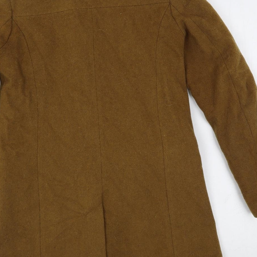H&M Womens Brown Pea Coat Coat Size 4 Button