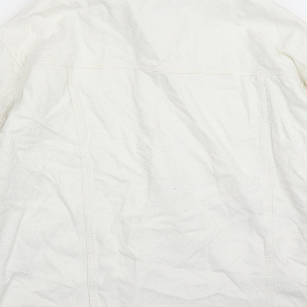 Zara Womens White Jacket Size XS Button