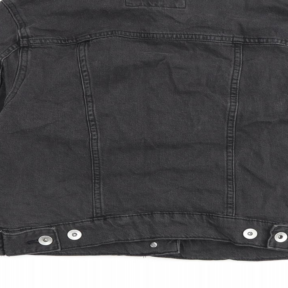 Marks & Spencer Womens Grey Jacket Size 8 Button