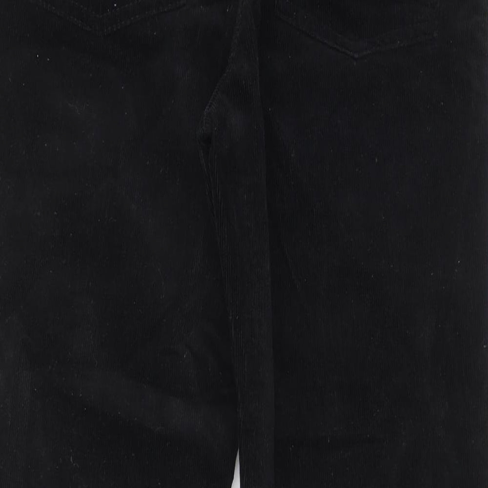 BDG Womens Black Cotton Trousers Size 32 in L26 in Regular Zip - Pockets, Belt Loops