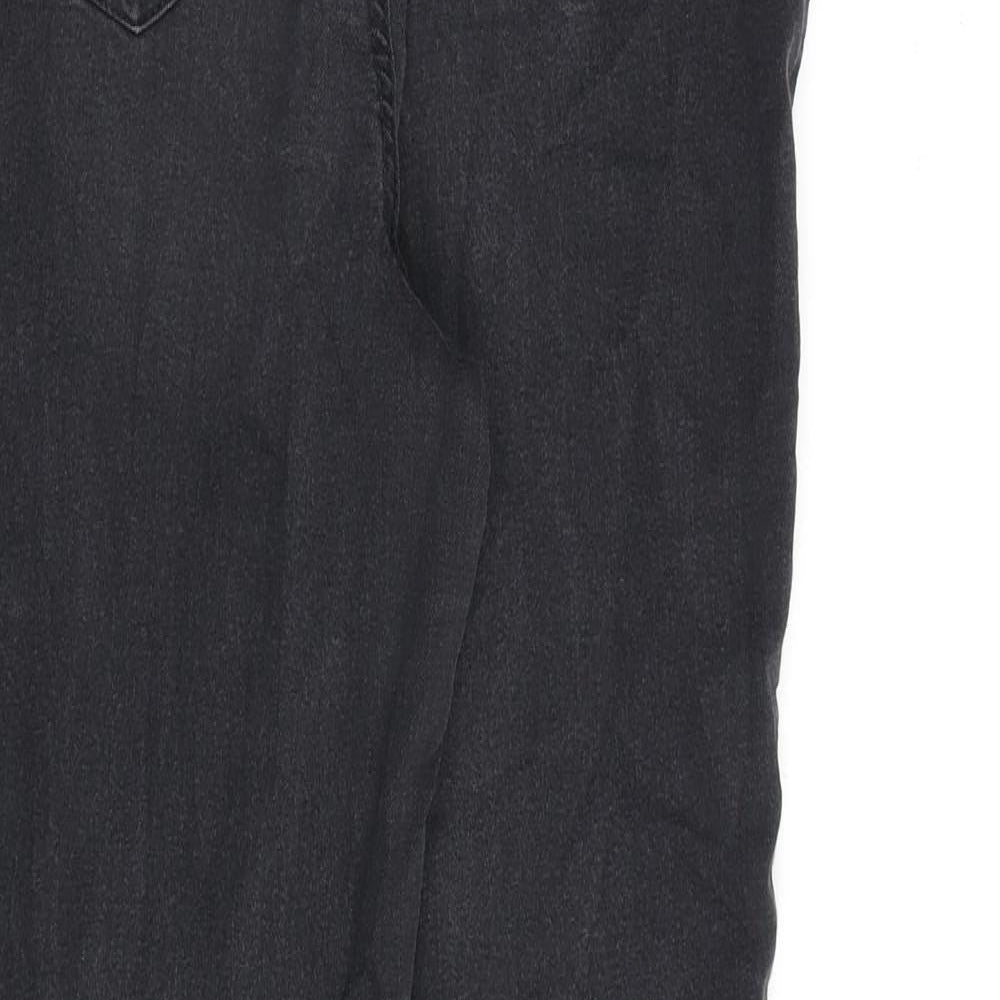 Papaya Womens Grey Cotton Jegging Jeans Size 10 L27 in Regular