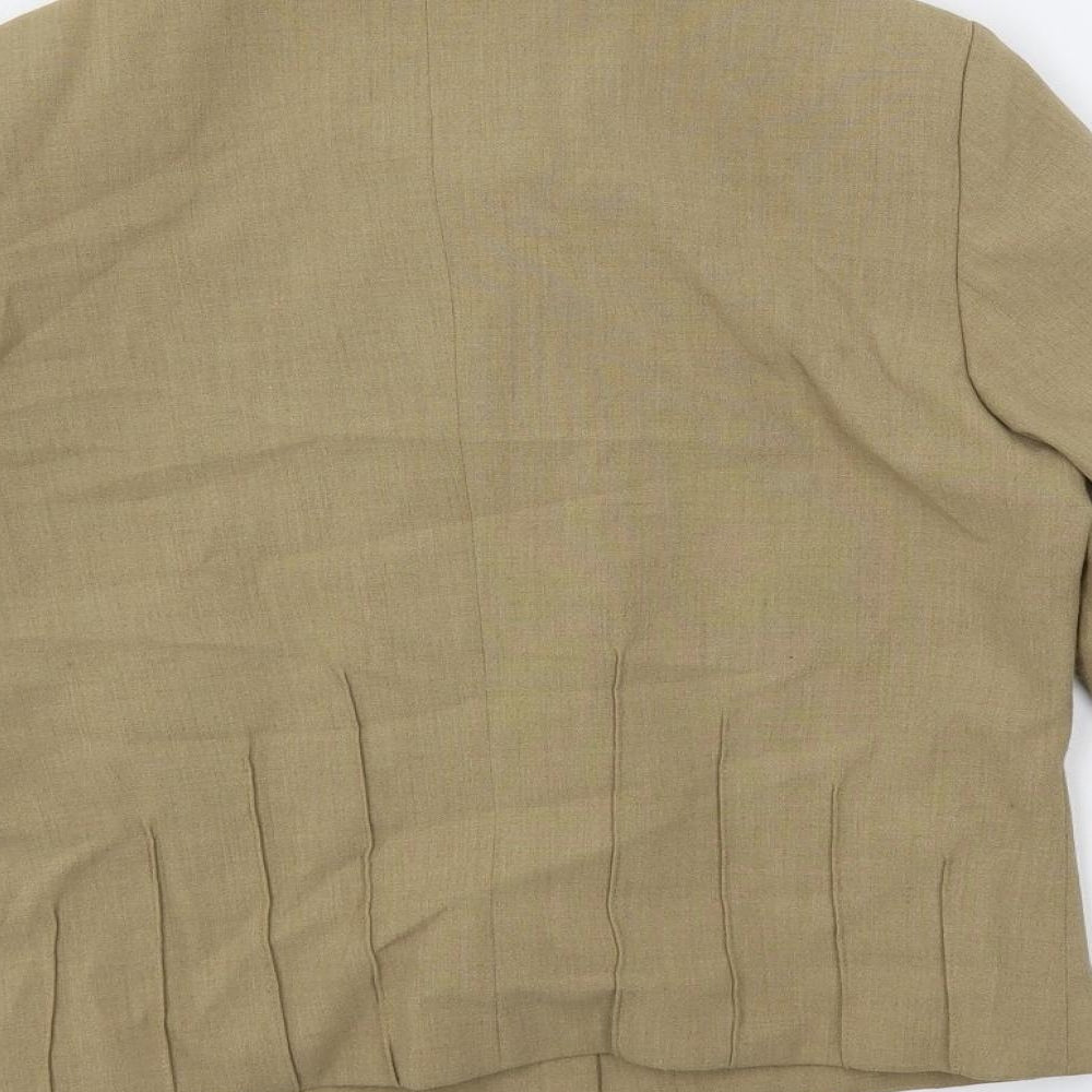 My Diary Womens Beige Jacket Blazer Size 8 Button - Pockets