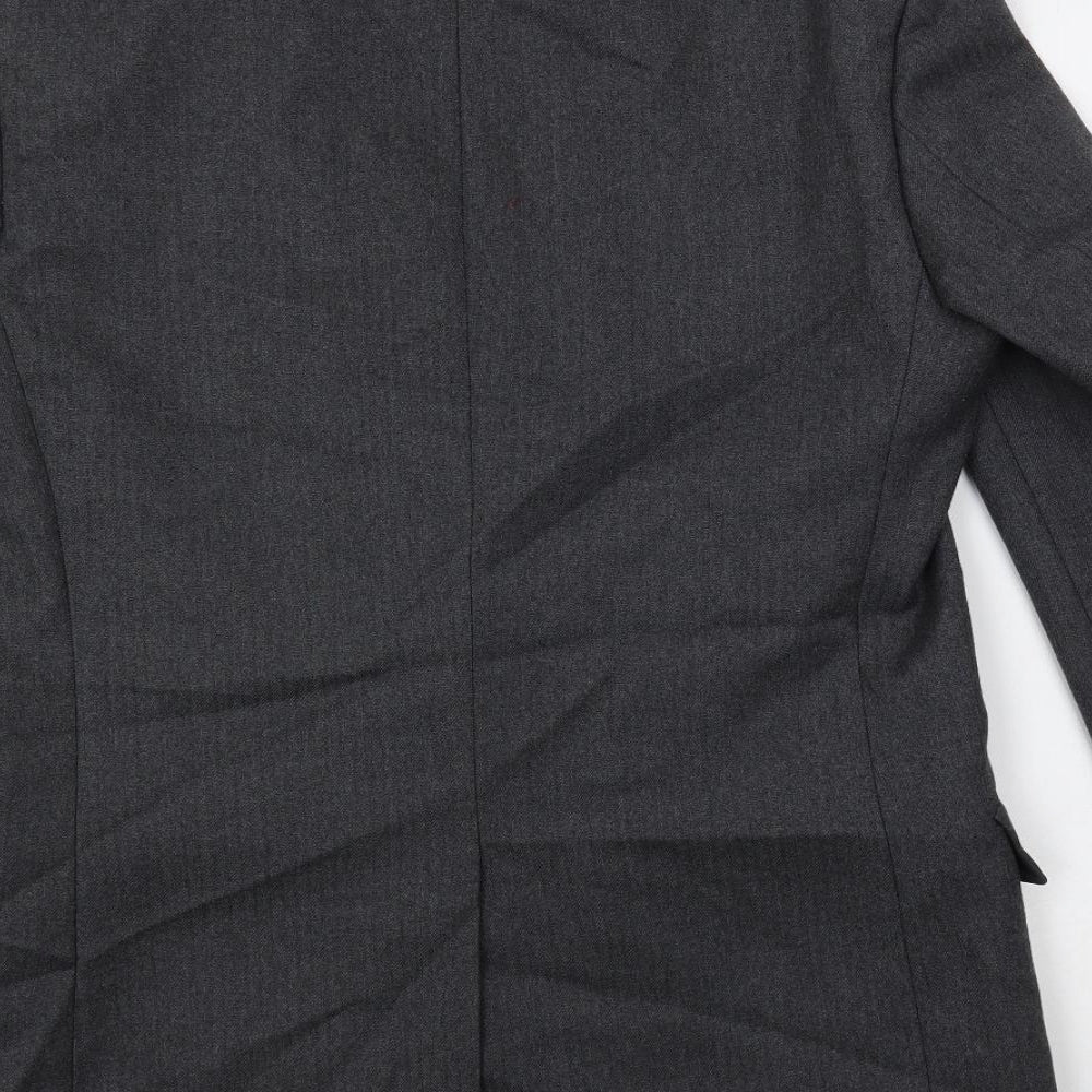 Greenwoods Mens Grey Wool Jacket Suit Jacket Size 38 Regular