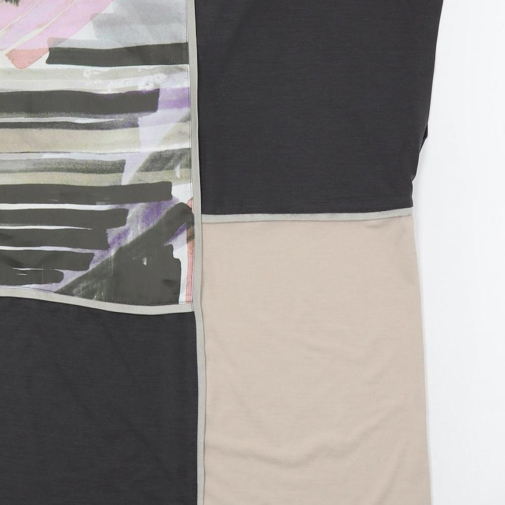 NEXT Womens Multicoloured Geometric Polyester Tunic Blouse Size 12 V-Neck