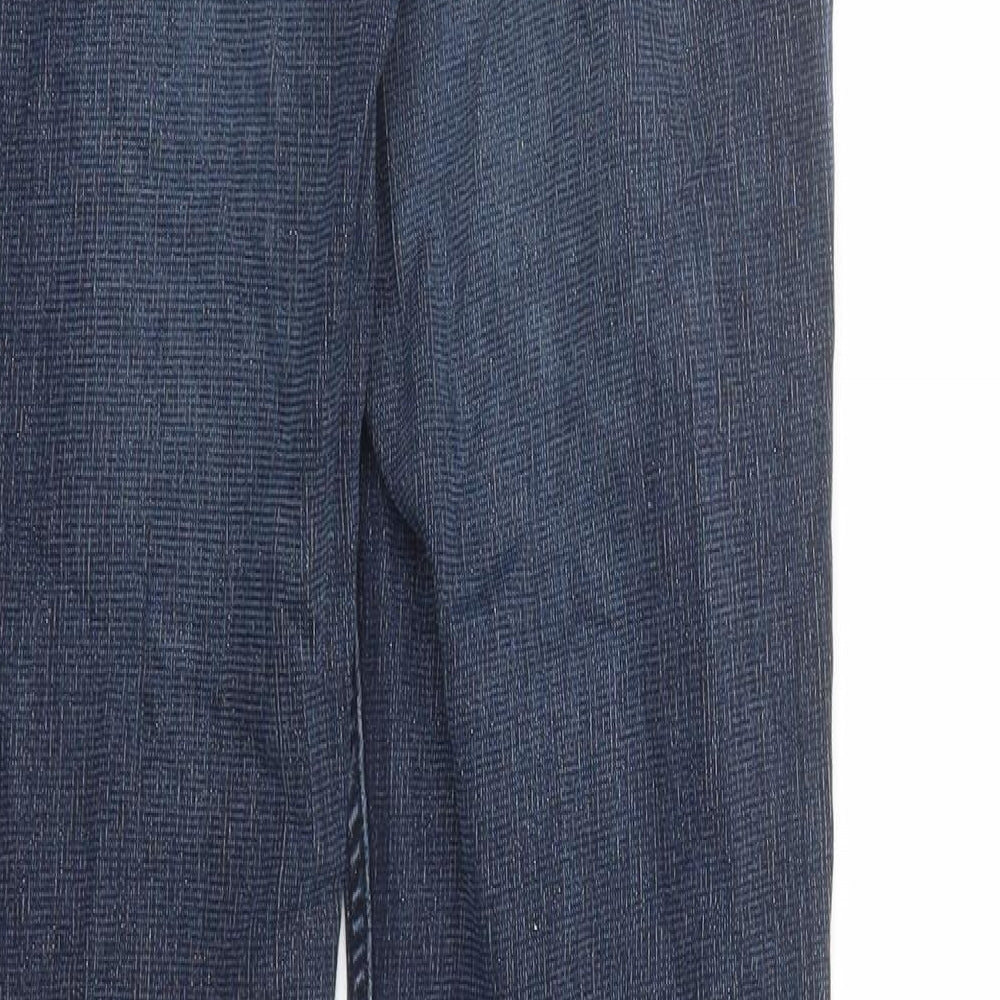 Miss Captain Womens Blue Cotton Straight Jeans Size 30 in L31 in Regular Zip