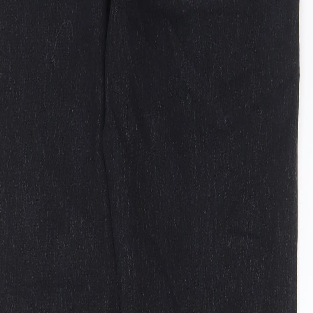 The Rockin Rev Womens Black Cotton Skinny Jeans Size 14 L29 in Regular Zip