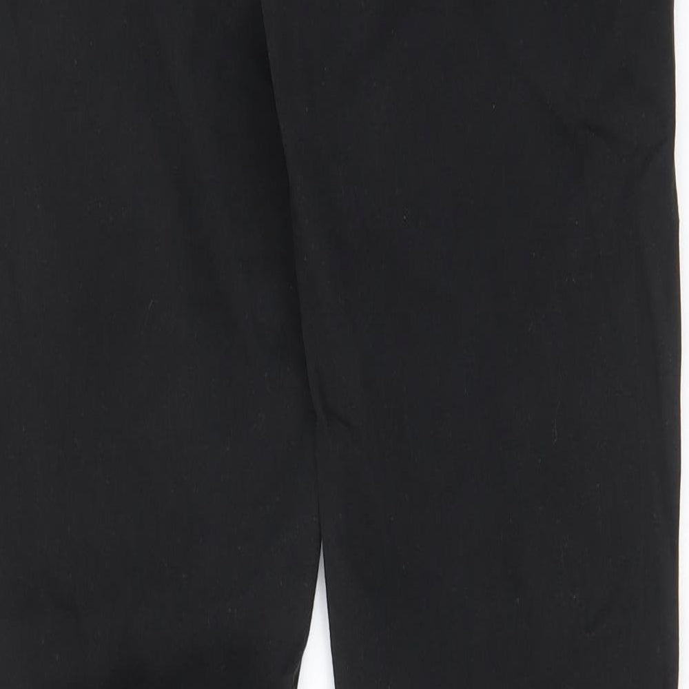 Marks & Spencer Womens Black Cotton Bootcut Jeans Size 30 in L31 in Slim Zip - Pockets, Belt Loops