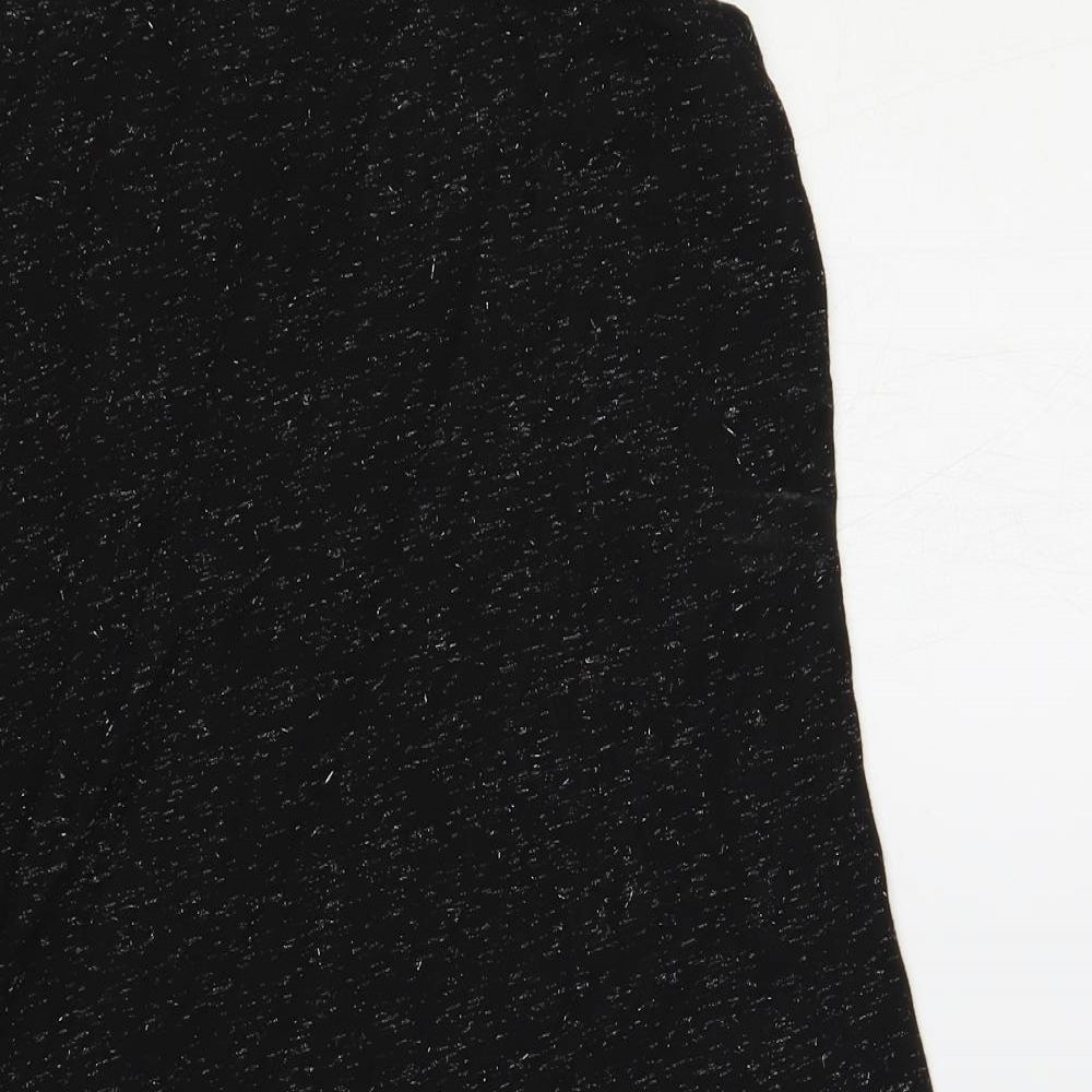 Dorothy Perkins Womens Black Polyester Basic Tank Size 10 Scoop Neck