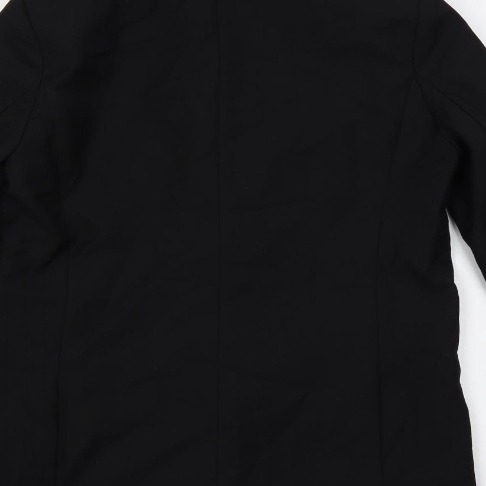 Pimkie Womens Black Jacket Blazer Size 10 Button